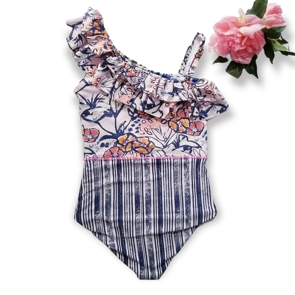 MAAJI Swimwear Ruffled Colorblock One Piece Swimsuit - Picture 2 of 13